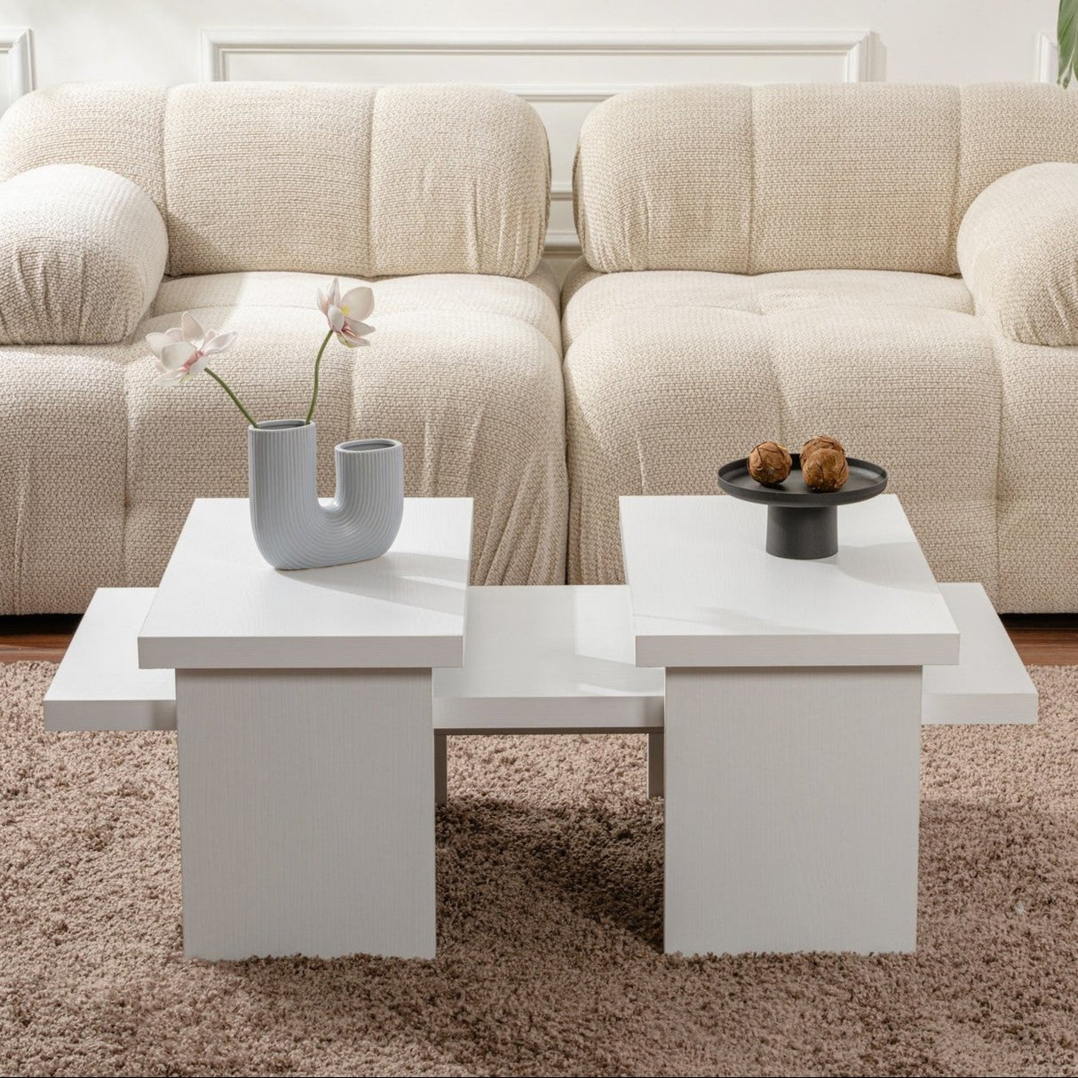 Coffee Table White Melamine Rebellion 