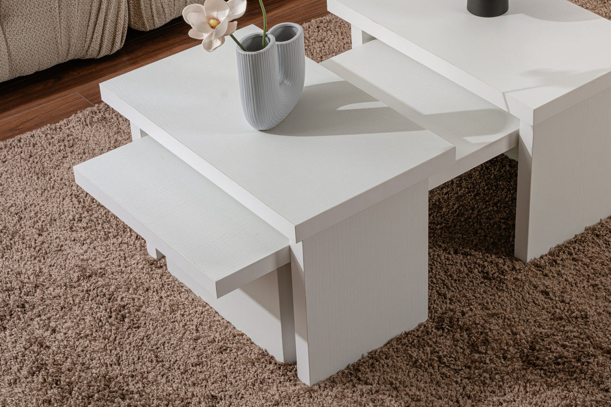 Coffee Table White Melamine Rebellion 