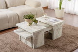 Marble Look Melamine Coffee Table Rebellion 