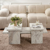 Marble Look Melamine Coffee Table Rebellion 