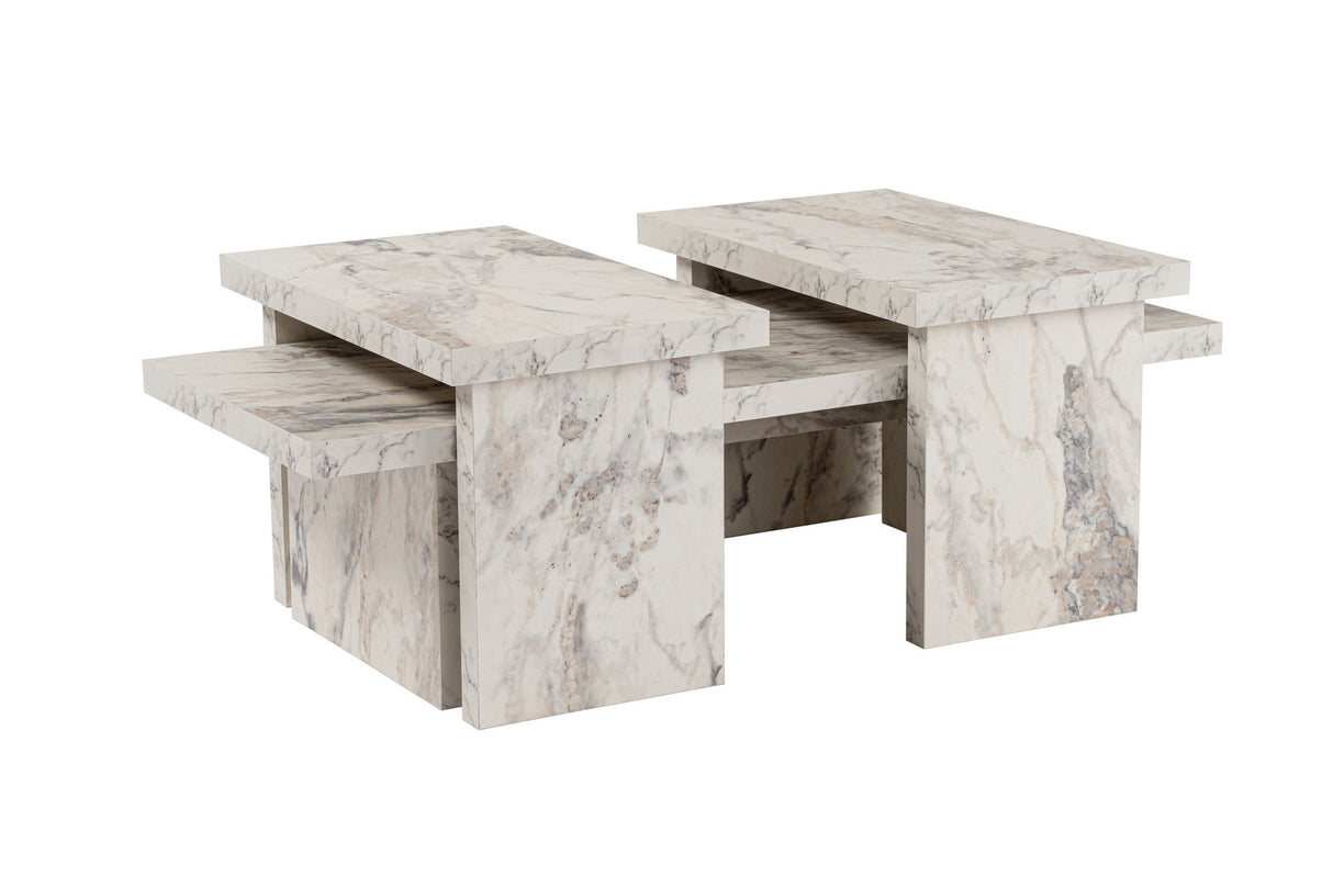 Marble Look Melamine Coffee Table Rebellion 