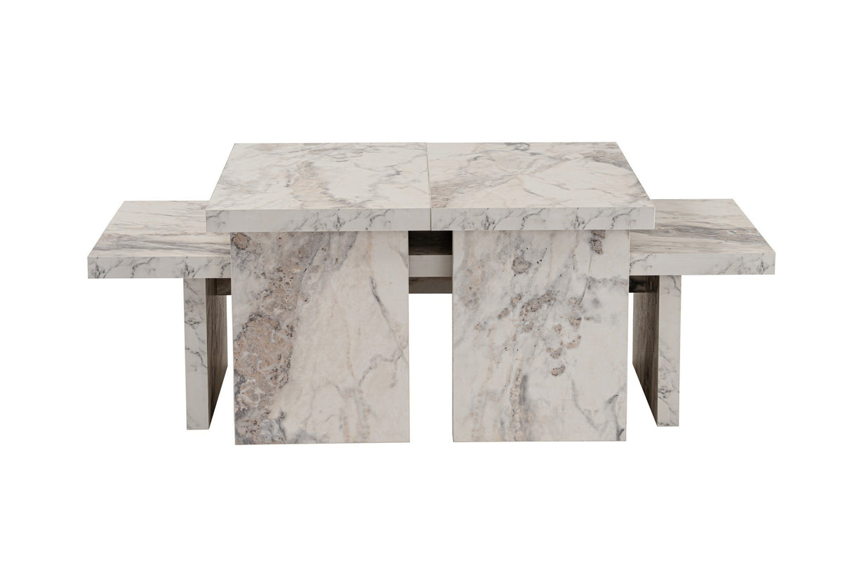 Marble Look Melamine Coffee Table Rebellion 