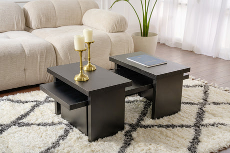 Black Melamine Coffee Table Rebellion 