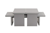 Gray Melamine Coffee Table Rebellion 