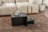 Black Melamine Eterna Coffee Table 