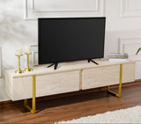 TV Unit Beige Melamine Fouden Frame Blitz 50x180x29.5 cm 