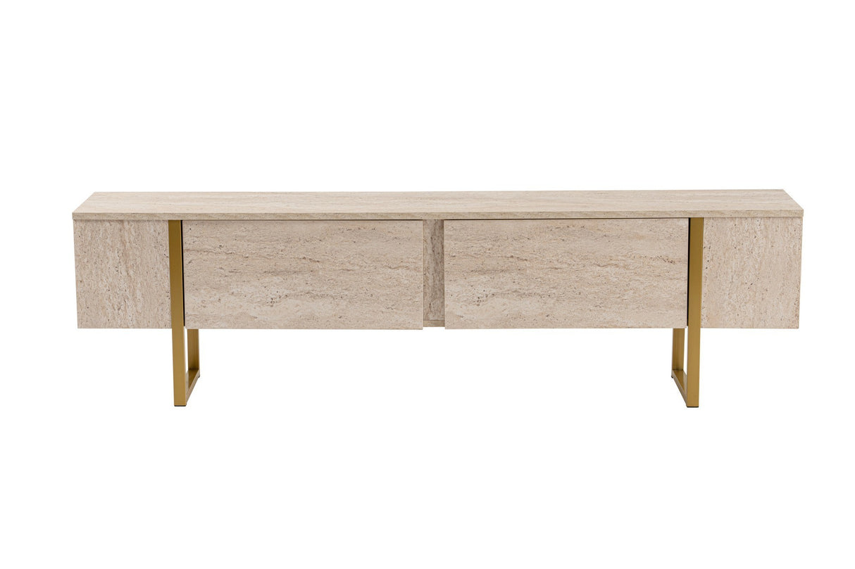 TV Unit Beige Melamine Fouden Frame Blitz 50x180x29.5 cm 