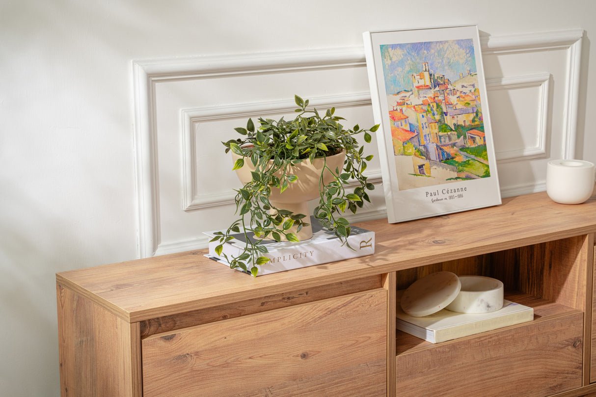TV Meubels - TV Meubel Vanguard Atlantisch Dennenhout Melamine 160x42x29,5 cm - Dimehouse