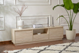 TV Cabinet Beige Melamine Flare 42x160x29.5 cm 