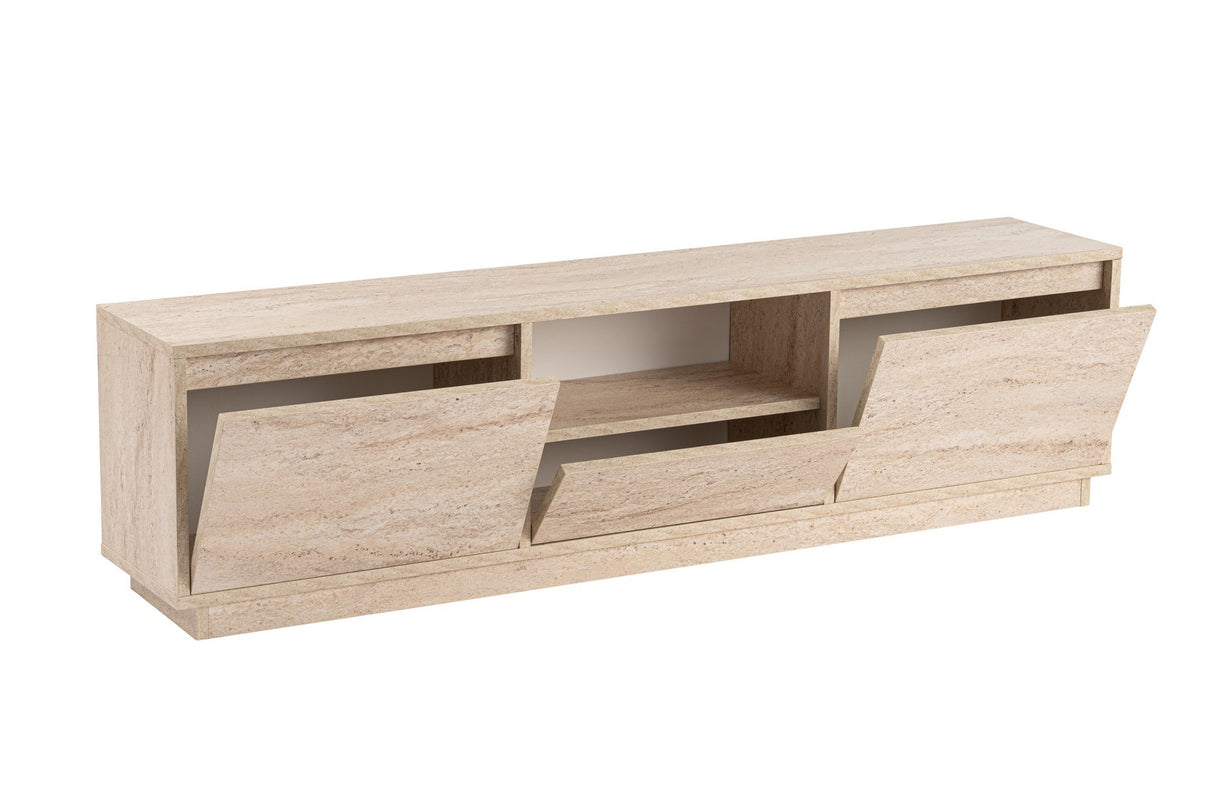 TV Cabinet Beige Melamine Flare 42x160x29.5 cm 