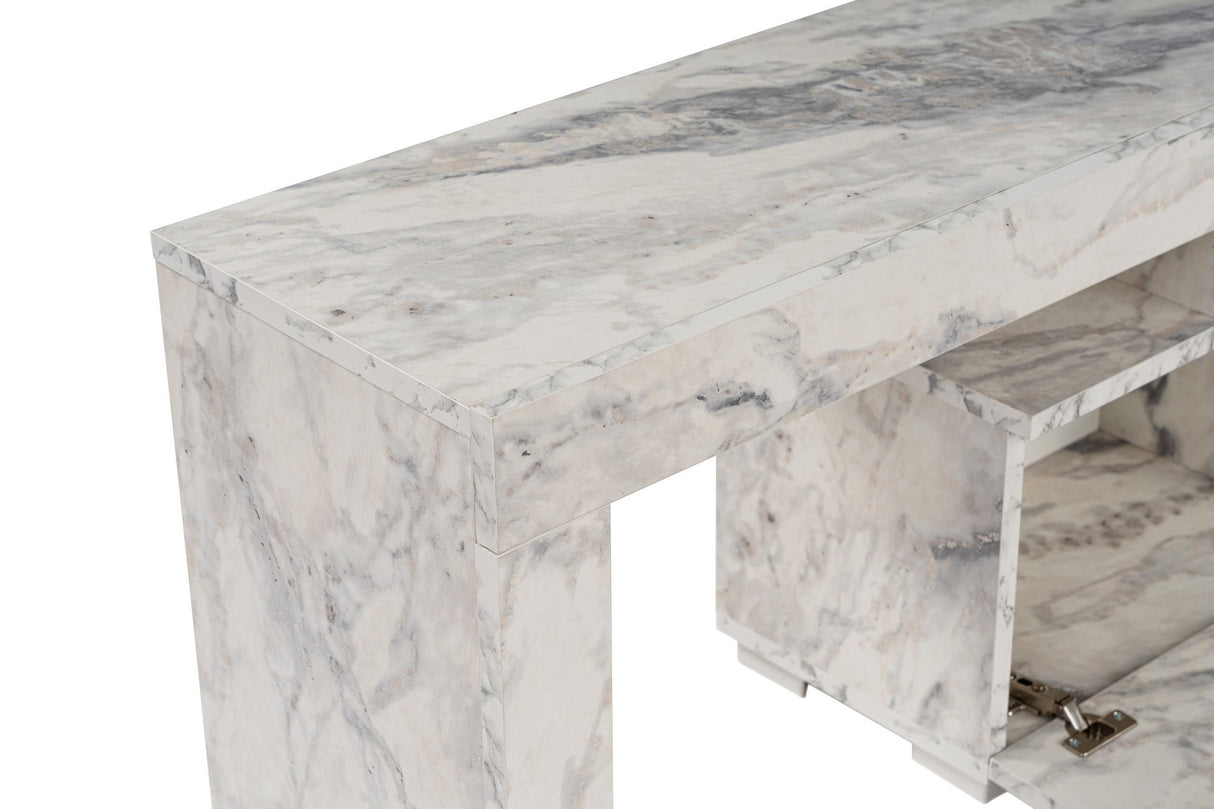 TV Cabinet Marble Melamine Vertex 50x180x31.3 cm 