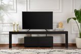 TV Cabinet Black Melamine Vertex 50x180x31.3 cm 