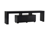TV Cabinet Black Melamine Vertex 50x180x31.3 cm 