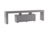 TV Cabinet Gray Melamine Vertex 50x180x31.3 cm 