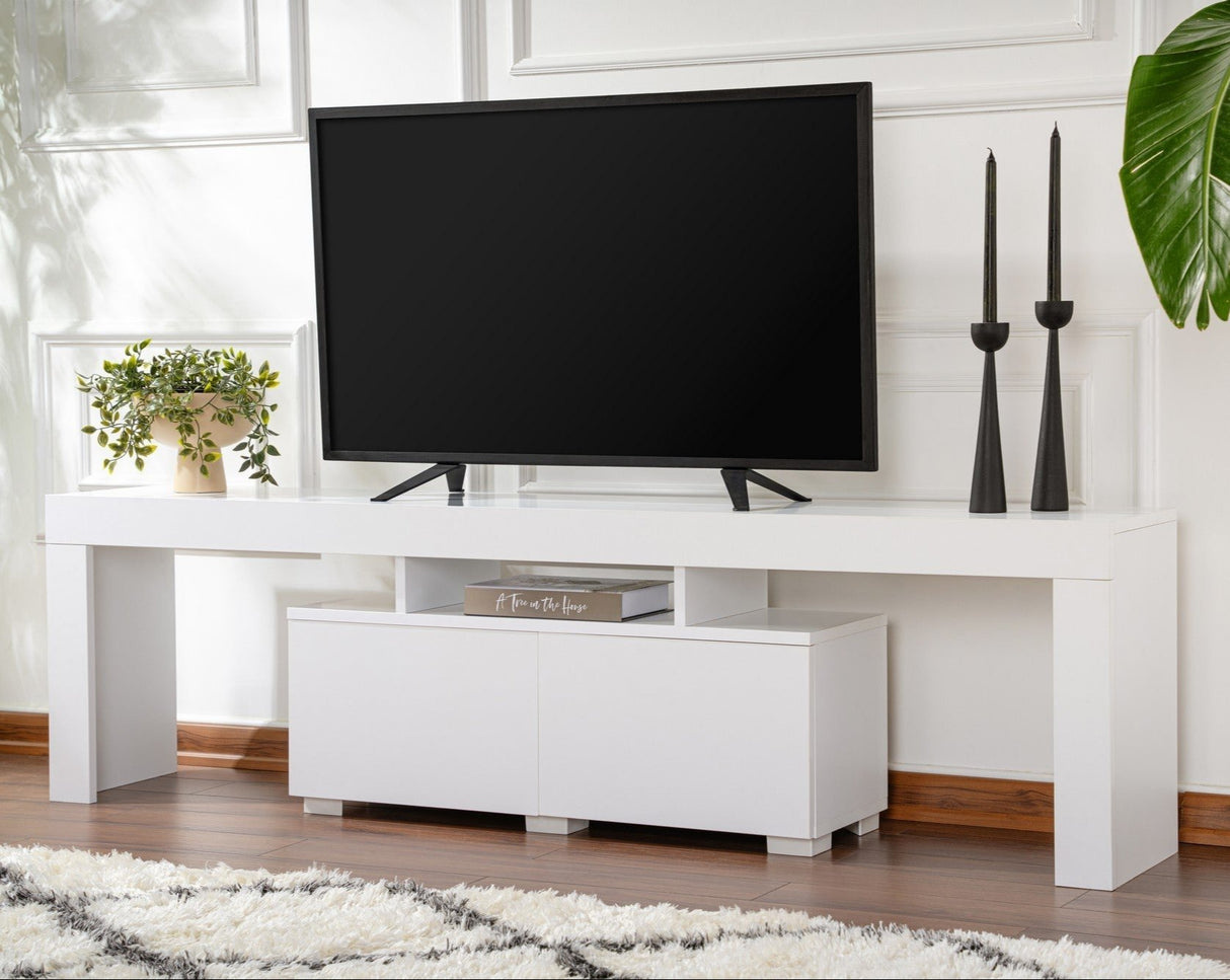 TV Cabinet White Melamine Vertex 50x180x31.3 cm 