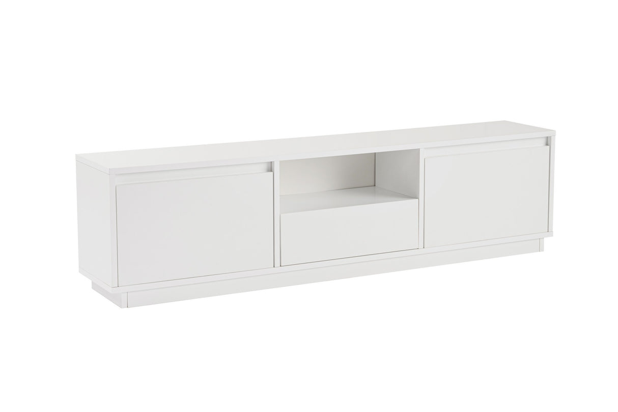 TV Meubels - TV Meubel Vanguard Naturel Wit Melamine 160x42x29,5 cm - Dimehouse