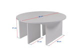 Salontafels - Ronde Salontafel Moari Atlantisch Dennenhout Melamine 90 cm - Dimehouse
