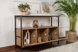 Sideboard Atlantic Pine Saloce - Black Frame - Three Compartments - 120x77 cm 