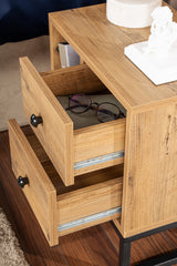 Nightstand Natural Melamine Pulsar 