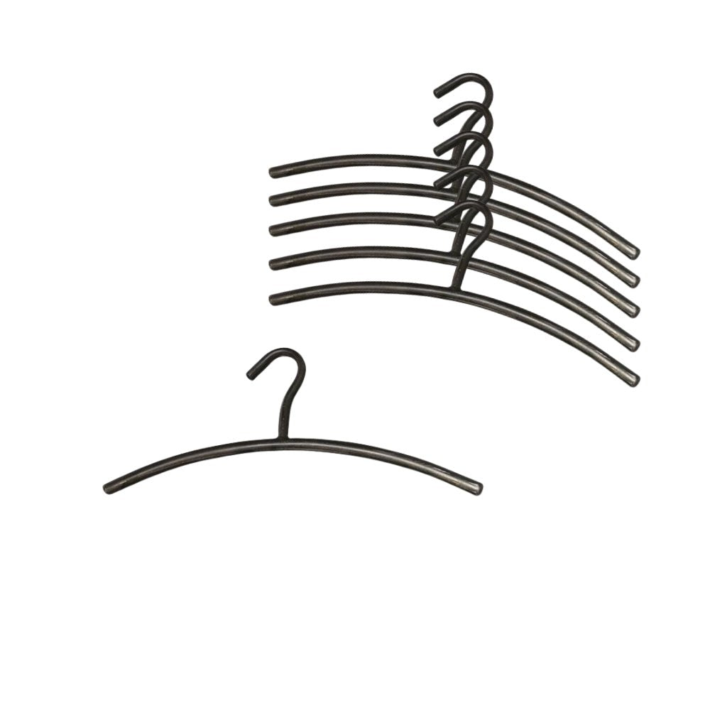 Wardrobe Hanger Set of 6 Metal Black