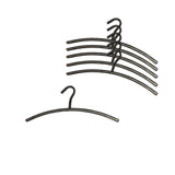 Wardrobe Hanger Set of 6 Metal Black