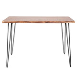Industrial Bar Table Acacia Wood Elin 130 cm
