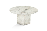 Coffee tables - Round Coffee Table Vano Marble Look 80 cm - Dimehouse