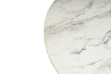 Coffee tables - Round Coffee Table Vano Marble Look 80 cm - Dimehouse