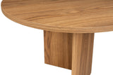 Oval Coffee Table Wood Look - 120x60 