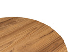 Oval Coffee Table Wood Look - 120x60 