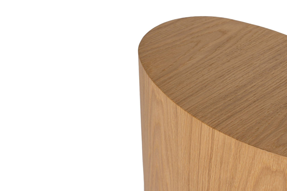 Coffee Table Set of 2 Ileps Oak Wood Look - 34x40 / 25x33 cm 