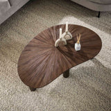 Myla Coffee Table Organic Teak Wood Brown 110 cm 