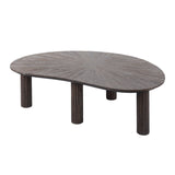 Myla Coffee Table Organic Teak Wood Brown 110 cm 