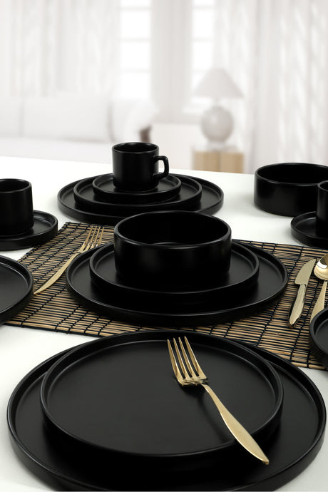 TY038120F956A000000MAP2400 Matte Black 100% CERAMIC STONEWARE 27 cm wide