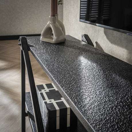 TV Furniture Loek Gray Metal 140 cm 