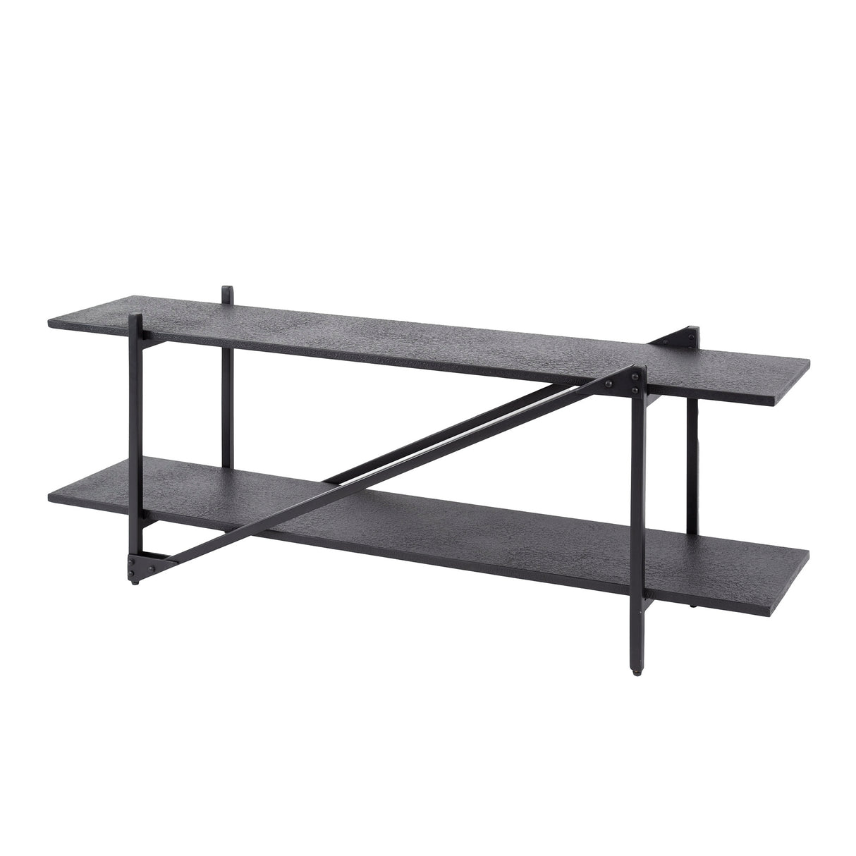TV Furniture Loek Gray Metal 140 cm 