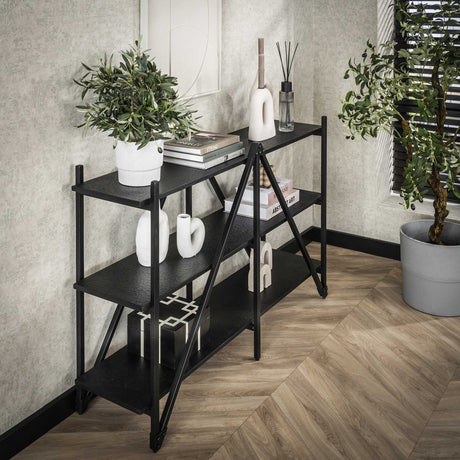 Loek Wall Cabinet 3-layer Metal Gray 