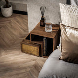 Solano Set of 2 Nightstands Solid Mango Sand Brass 