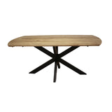 Eettafels - Uitschuifbare Eettafel Mack Deens Ovaal Acaciahout 175 - 275x90 cm - Dimehouse