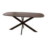 Danish Oval Dining Table Laurie Acacia Wood 180x95 cm
