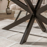 Danish Oval Dining Table Laurie Acacia Wood 215x105