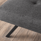 3-Seater Sofa Bed Zoly Anthracite Fabric - 180 cm - Without Armrests - Button-Tufted 