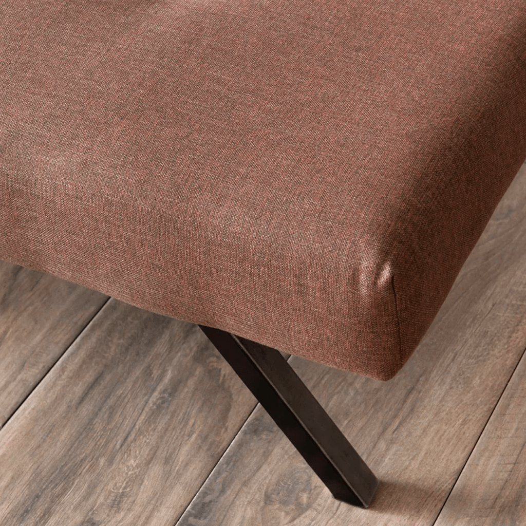 3-Seater Sofa Bed Zoly Brown Fabric - 180 cm - Without Armrests - Button-Tufted 