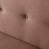 3-Seater Sofa Bed Zoly Brown Fabric - 180 cm - Without Armrests - Button-Tufted 