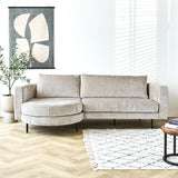 Sofa Bella Dimehouse Beige LxWxH 138x98x55 Fabric Atmospheric photo front view