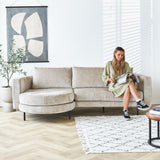 Sofa Bella Dimehouse Beige LxWxH 138x98x55 Fabric Atmospheric photo in situation