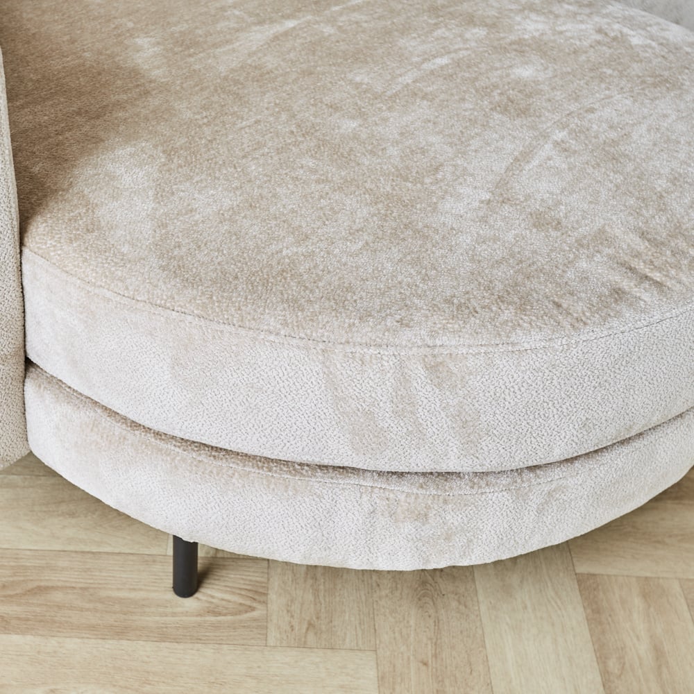 Sofa Bella Dimehouse Beige LxWxH 138x98x55 Fabric Detail photo of fabric