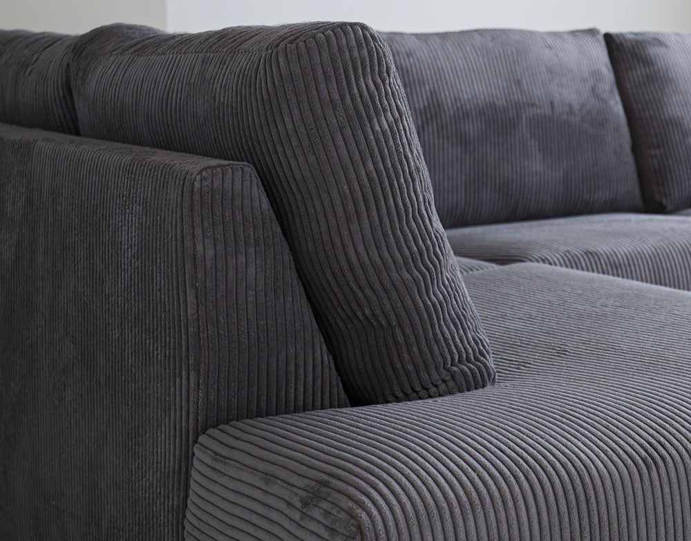 Sofa Gabi DeGeBe Anthracite Fabric Atmospheric photo detail