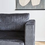 Sofa Bella Dimehouse Anthracite LxWxH 138x98x55 Fabric Atmospheric photo detail