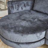 Sofa Bella Dimehouse Anthracite LxWxH 138x98x55 Fabric Atmospheric photo detail